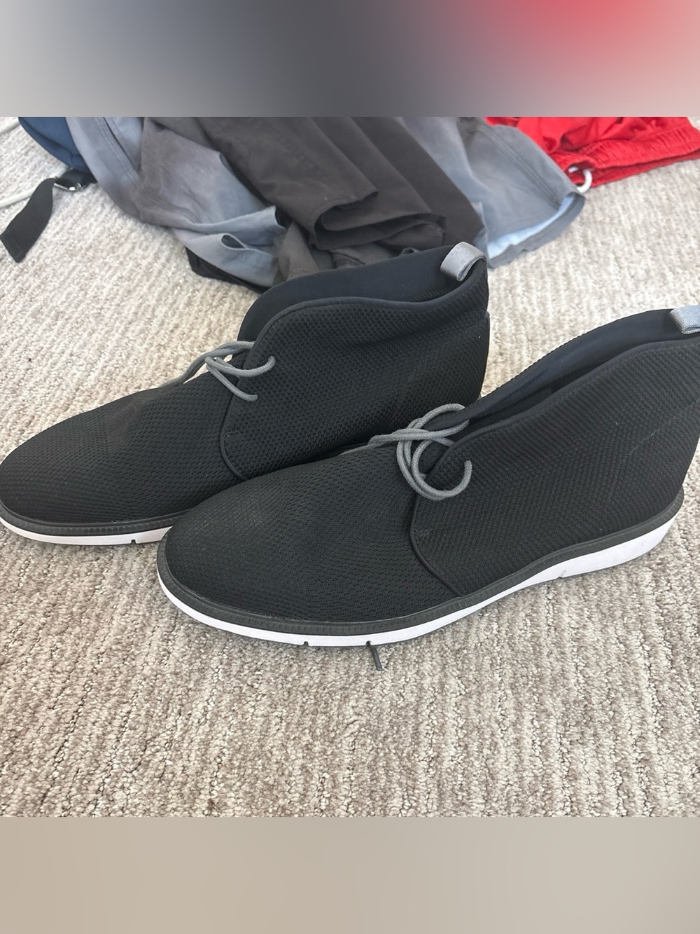 Men's Black Lightweight Knit Swim Sneakers